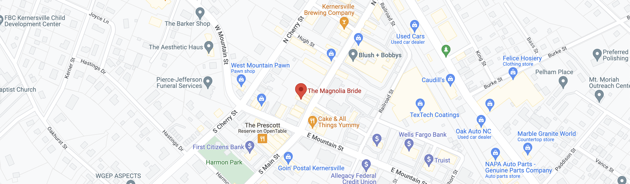 The Magnolia Bride location